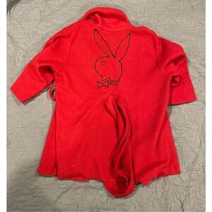 Playboy Bunny Homemade Robe Dog Pet Costume Medium